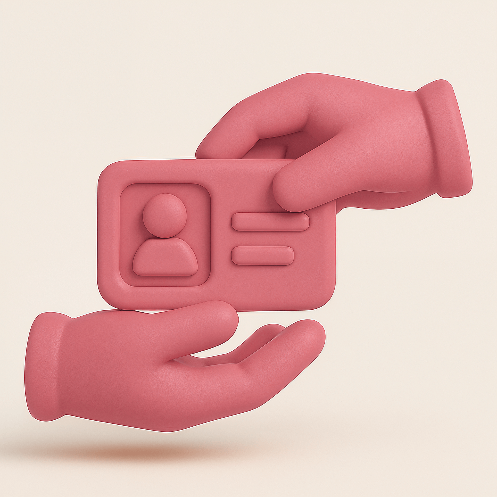 Hands protecting documents